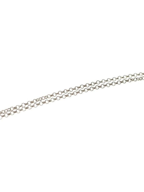 Chrome Hearts R18 Roll Chain Necklace Silver  Chrome Hearts Neckchain Roll Chain Necklace Silver